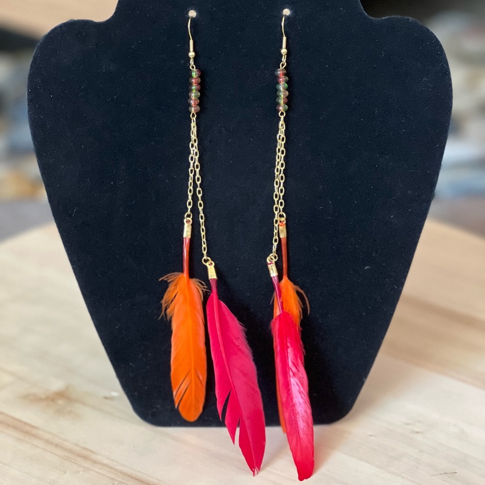 Handmade Feather Earrings